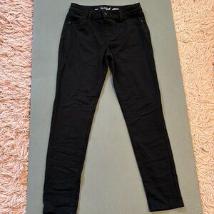 Girls size L 10/12 Black super stretch jeggings